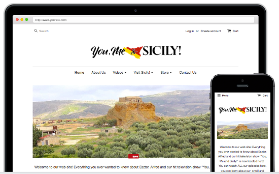 You Me & Sicily! New Website
